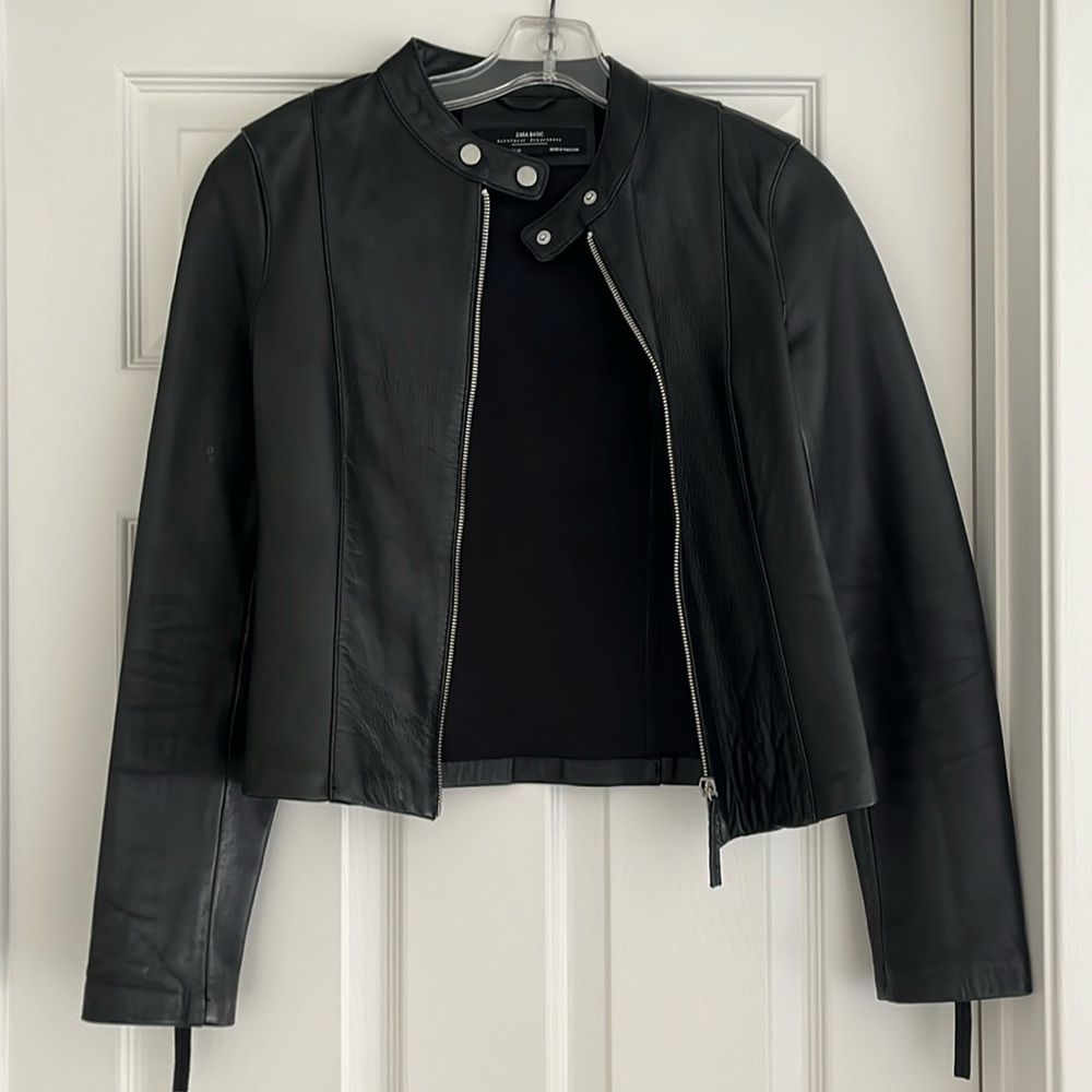 Zara leather jacket